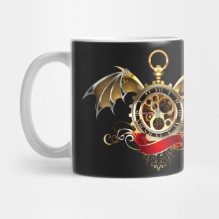 Clock with Dragon Wings ( Steampunk wings ) Mug